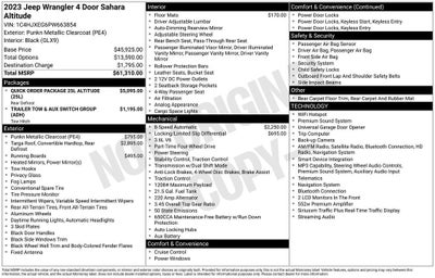 2023 Jeep Wrangler 4-Door Sahara Altitude 4x4