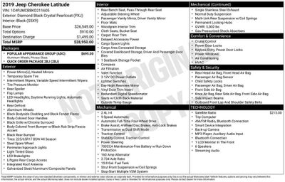 2019 Jeep Cherokee Latitude 4x4