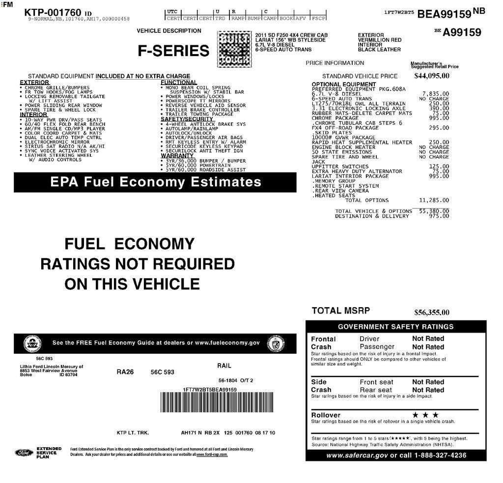 2011 Ford F-250 LARIAT