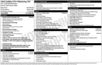 2023 Cadillac CT5-V V-Series Blackwing
