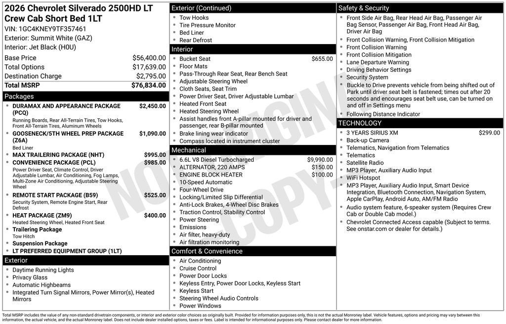 2026 Chevrolet Silverado 2500 HD LT