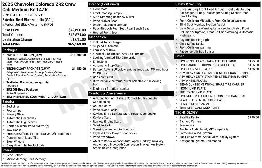 2025 Chevrolet Colorado ZR2