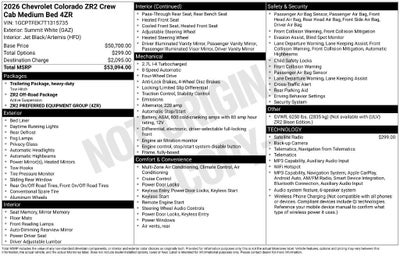 2026 Chevrolet Colorado ZR2
