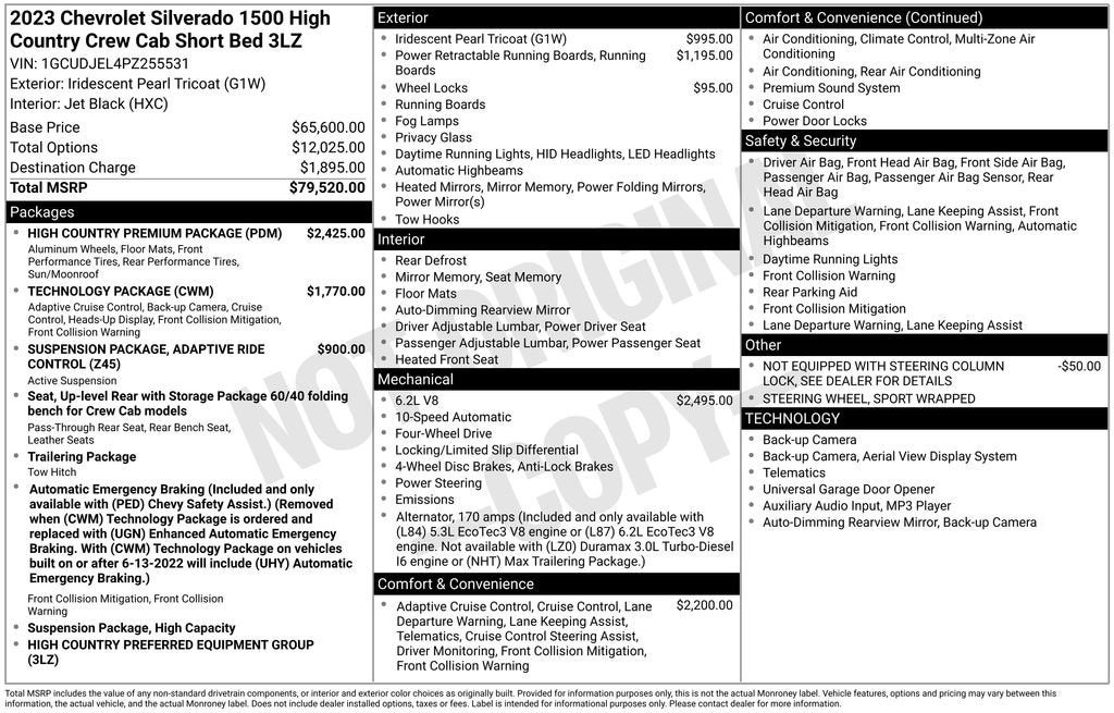 2023 Chevrolet Silverado 1500 High Country