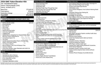 2026 GMC Yukon Elevation