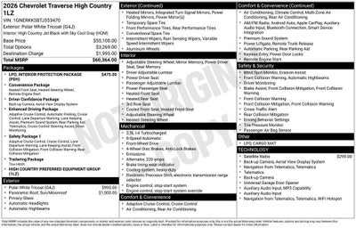 2026 Chevrolet Traverse High Country
