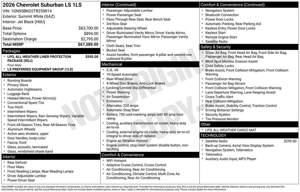 2026 Chevrolet Suburban LS
