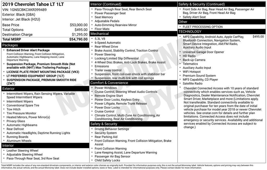 2019 Chevrolet Tahoe LT