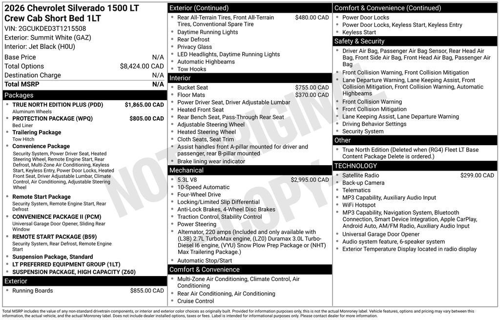 2026 Chevrolet Silverado 1500 LT