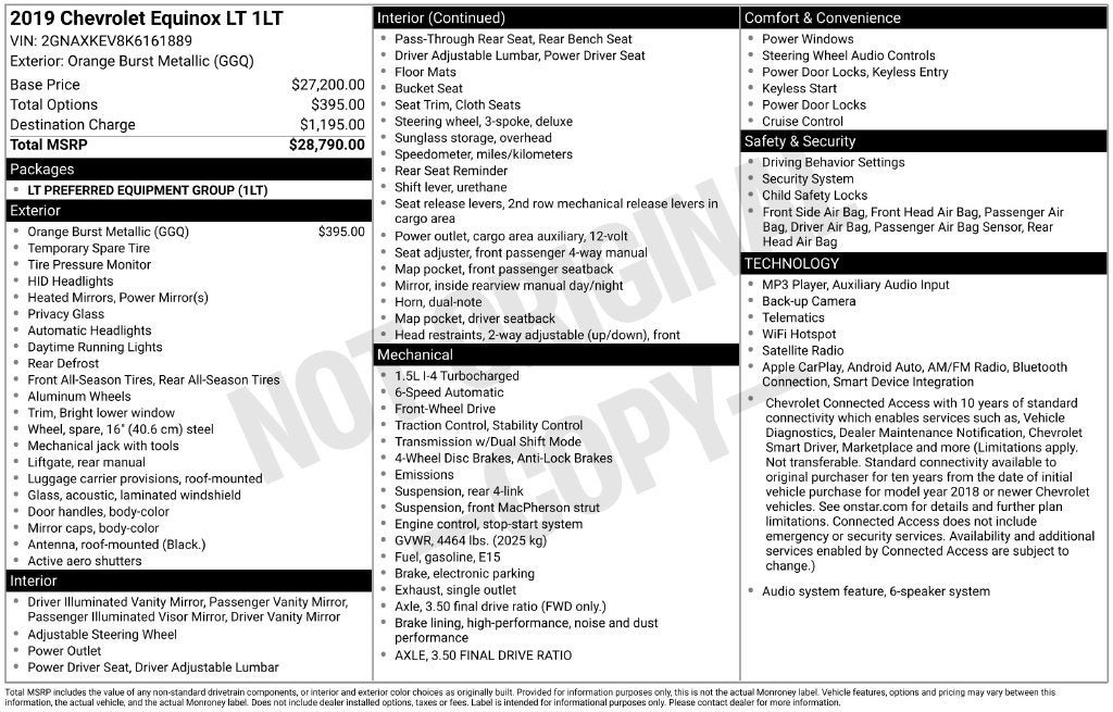 2019 Chevrolet Equinox LT