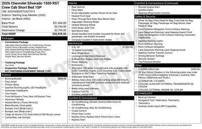 2026 Chevrolet Silverado 1500 RST
