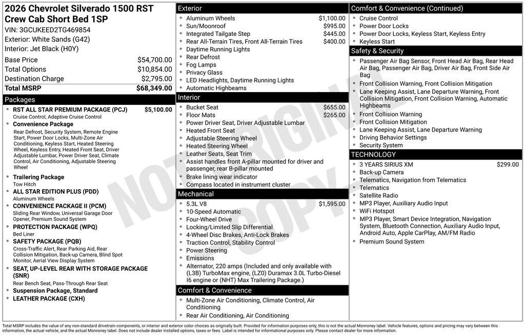 2026 Chevrolet Silverado 1500 RST