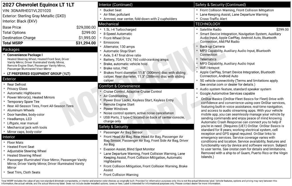 2027 Chevrolet Equinox LT
