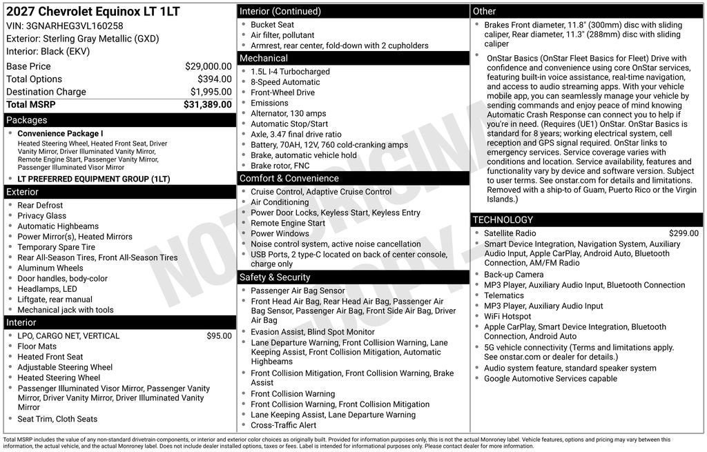 2027 Chevrolet Equinox LT