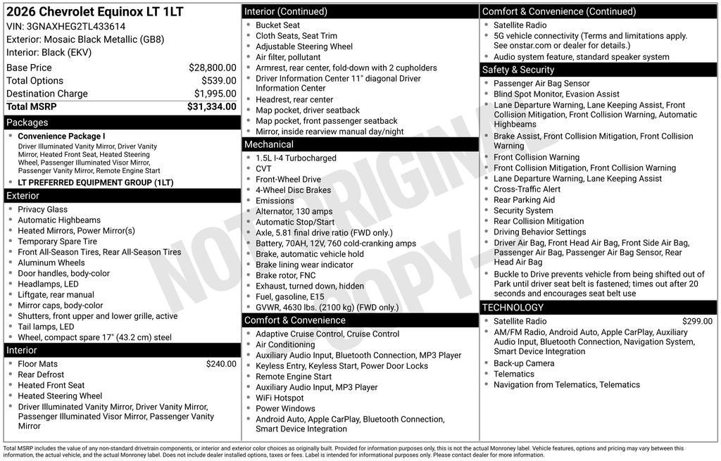 2026 Chevrolet Equinox LT