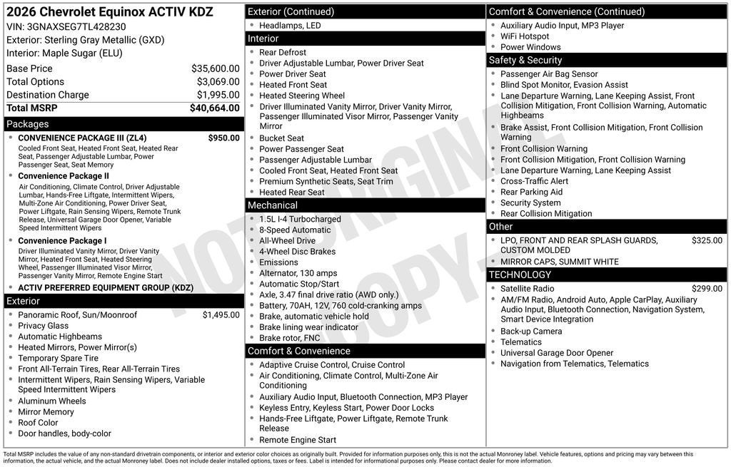 2026 Chevrolet Equinox ACTIV