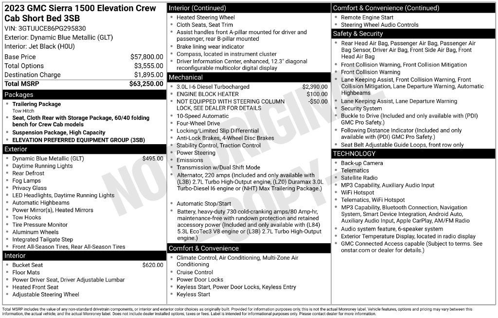 2023 GMC Sierra 1500 Elevation