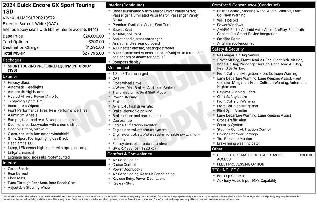 2024 Buick Encore GX Sport Touring