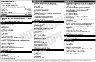 2025 Chevrolet Trax LT