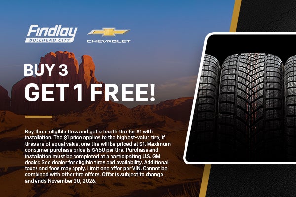 Buy 3 Tires, Get 1 Free